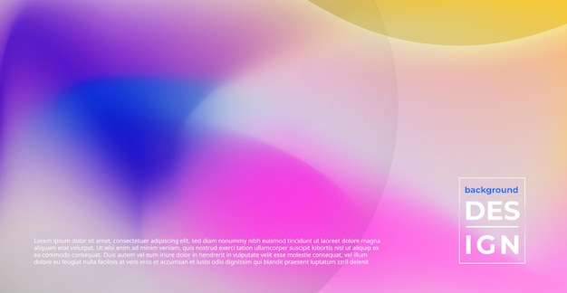 Minimal abstract blurry holographic gray blue pink yellow soft color mesh background eps10 vector