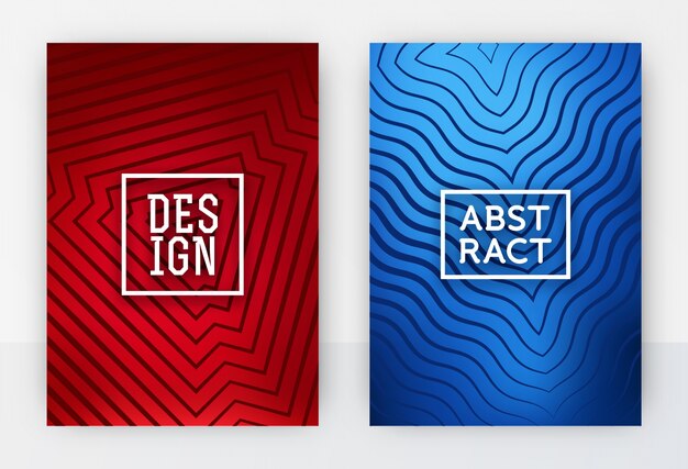 Minimal abstract cover design set