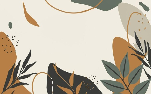 Vector minimal abstract leaves pattern background