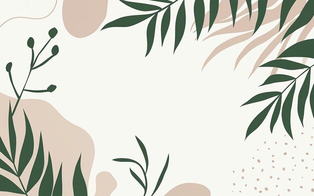 minimal abstract leaves pattern background