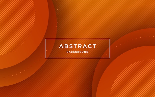 Minimal abstract orange circle color shape overlap layers geometric dynamic background eps10 vector