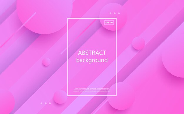 Minimal abstract pink soft color shape geometric background eps10 vector