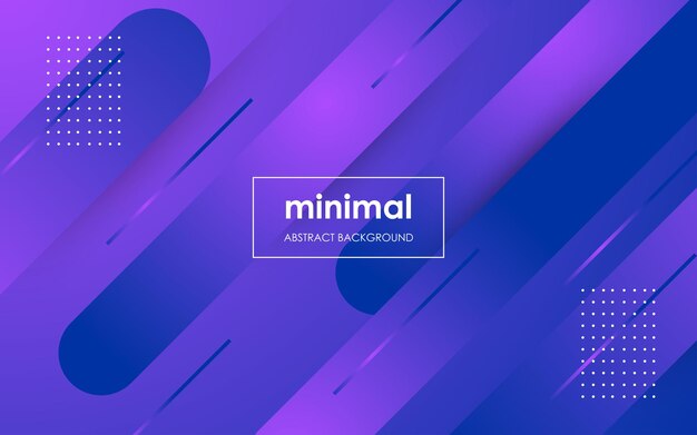 Minimal abstract purple blue gradient color shape geometric background eps10 vector