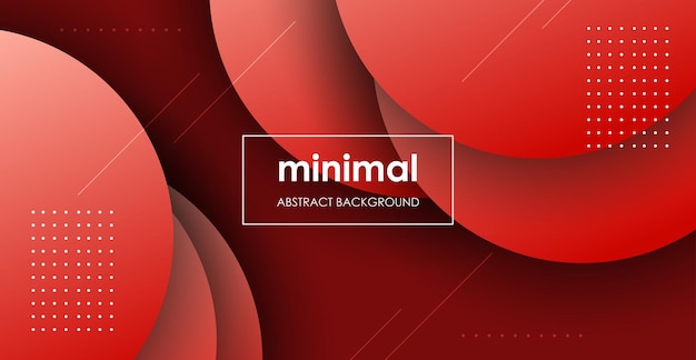 Minimal abstract red circle color shape overlap layers geometric dynamic background eps10 vector