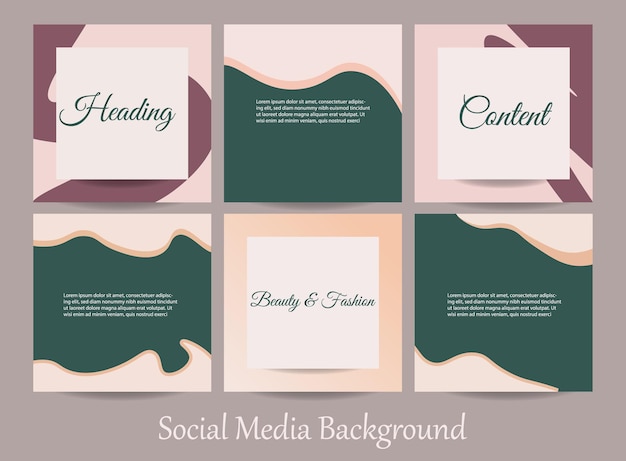 Minimal abstract social media story posts banner template Ripped torn paper texture background