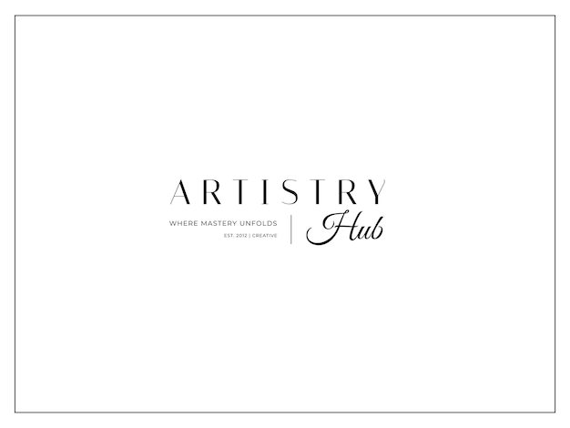 Vector minimal and aesthetic typography logo template for company and beauty business