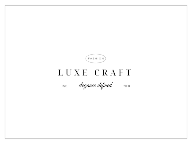 Minimal and Aesthetic typography logo template for company and beauty business