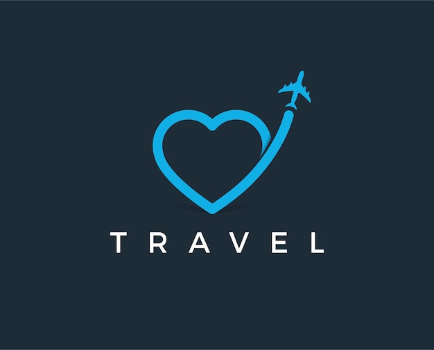 Minimal air travel logo template