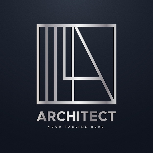 Minimal architect logo template