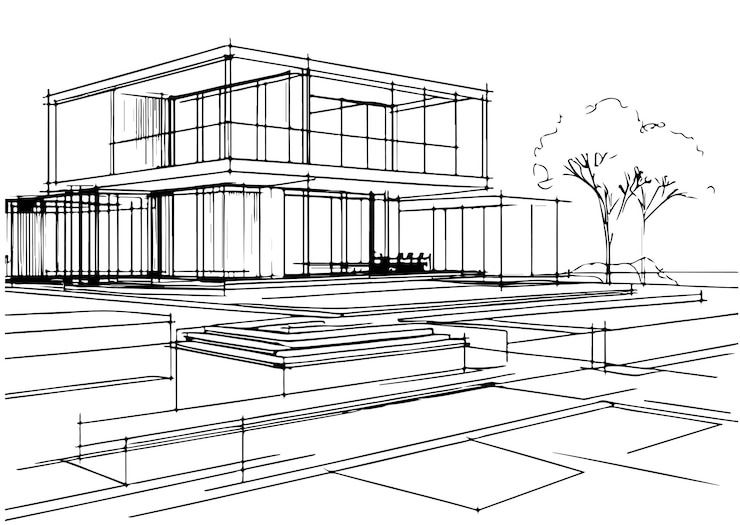 Vector minimal architectures home one line sketch