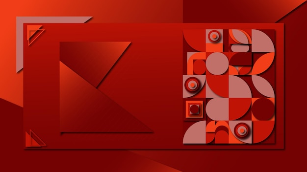 Minimal background geometric red abstract gradient for landing webpage