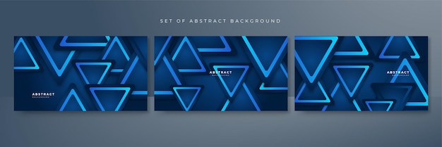 Minimal blue banner geometric shapes abstract modern background design Design for poster template on web backdrop banner brochure website flyer landing page presentation and webinar