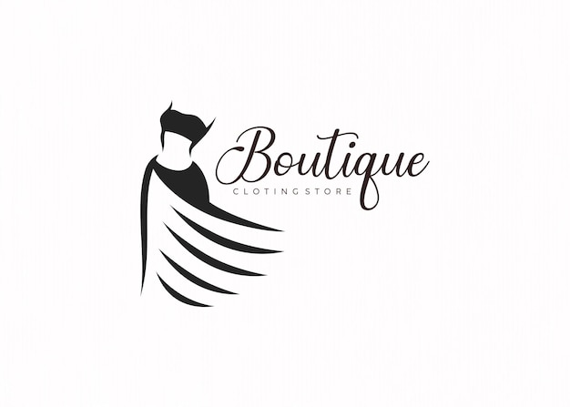 Progettazione del modello del logo di un'azienda boutique minima