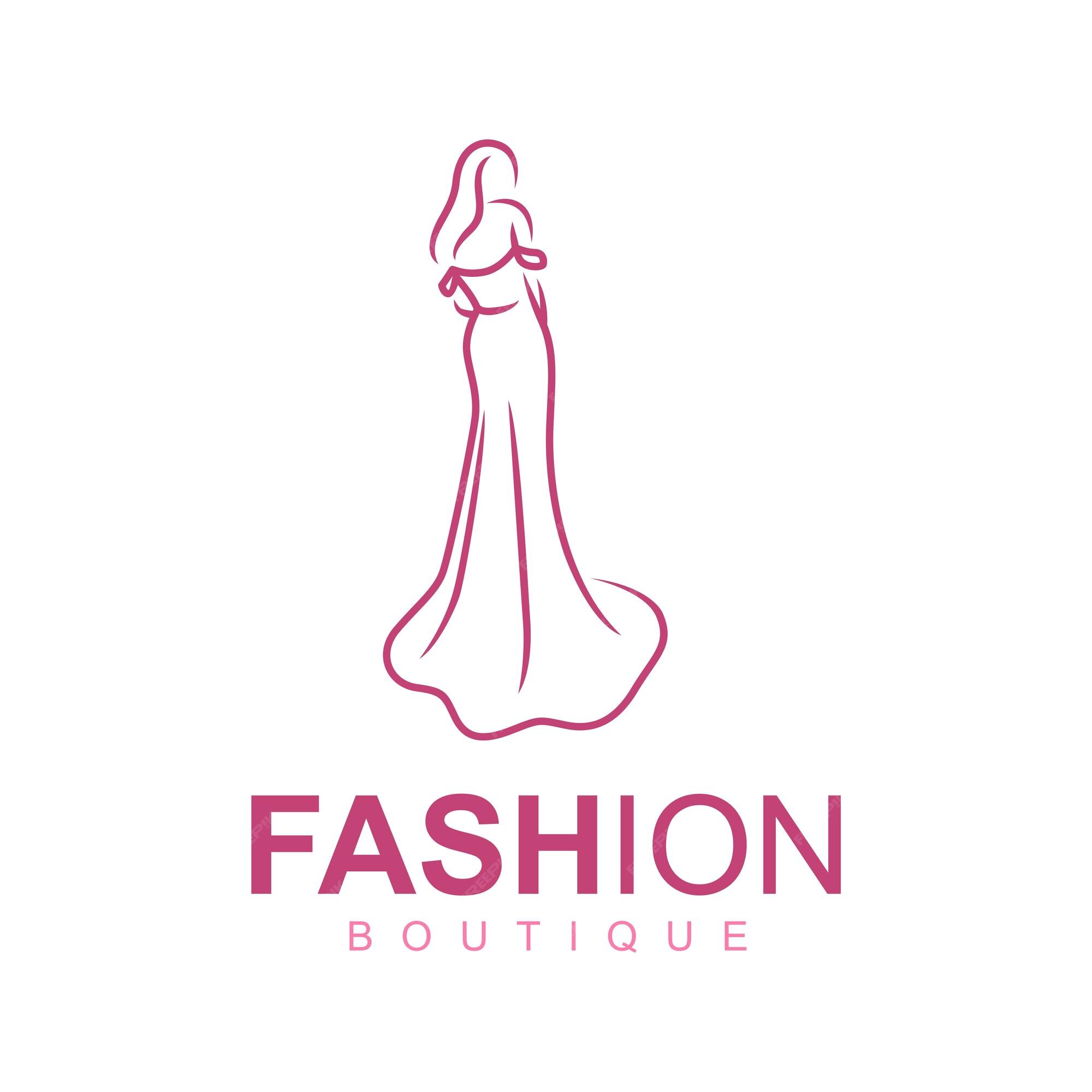 Premium Vector | Minimal boutique fashion logo