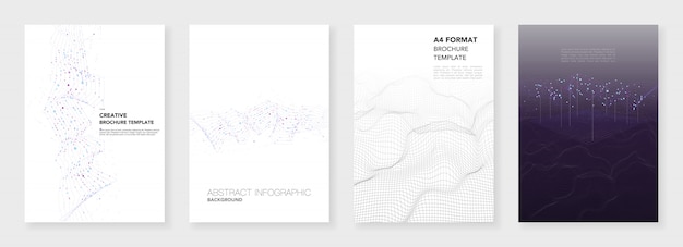 Vector minimal brochure templates