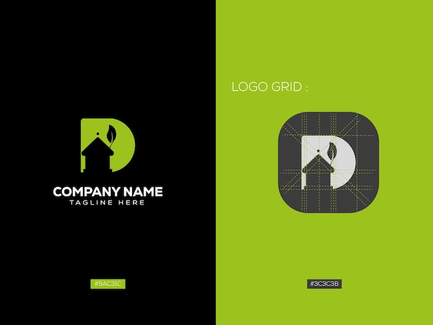 Vector minimal business branding letter logo ontwerp