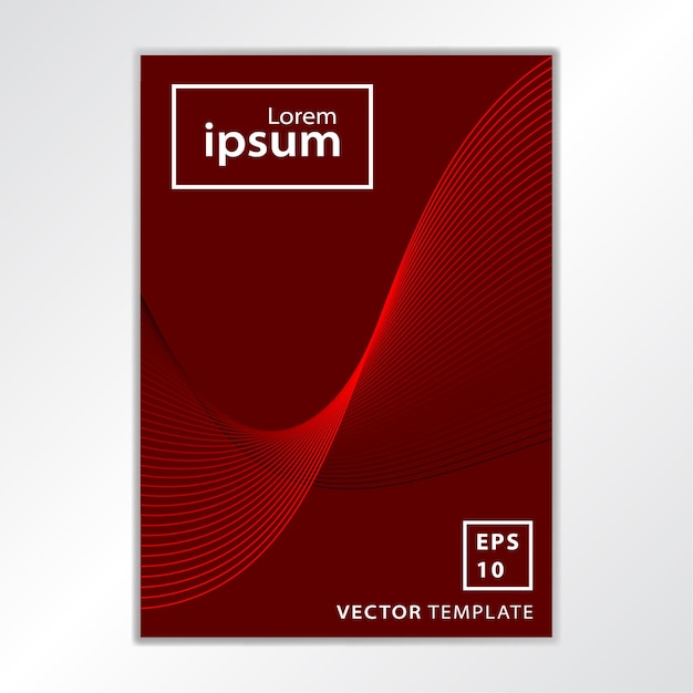 Vector minimal business brochure cover design