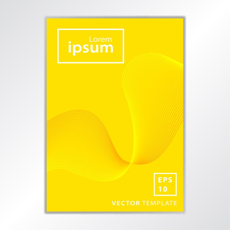 Vector minimal business brochure cover design