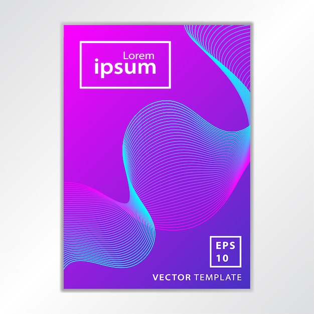 Vector minimal business brochure cover design
