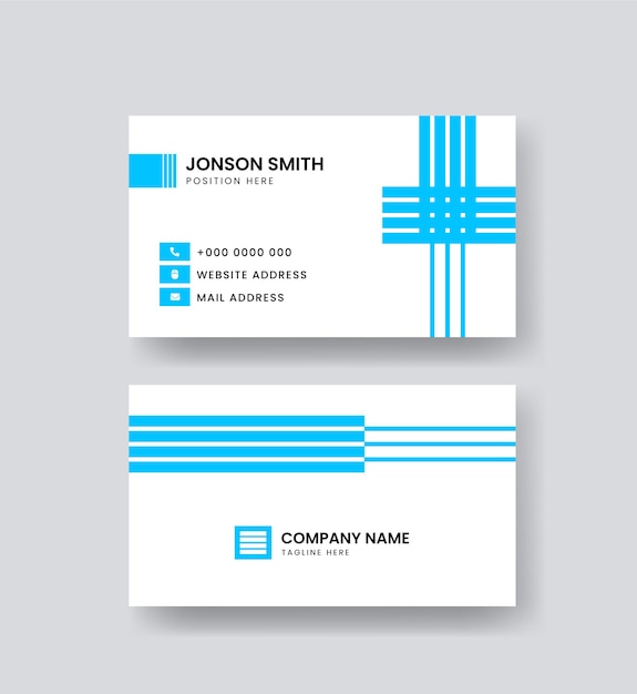 Minimal business card design template