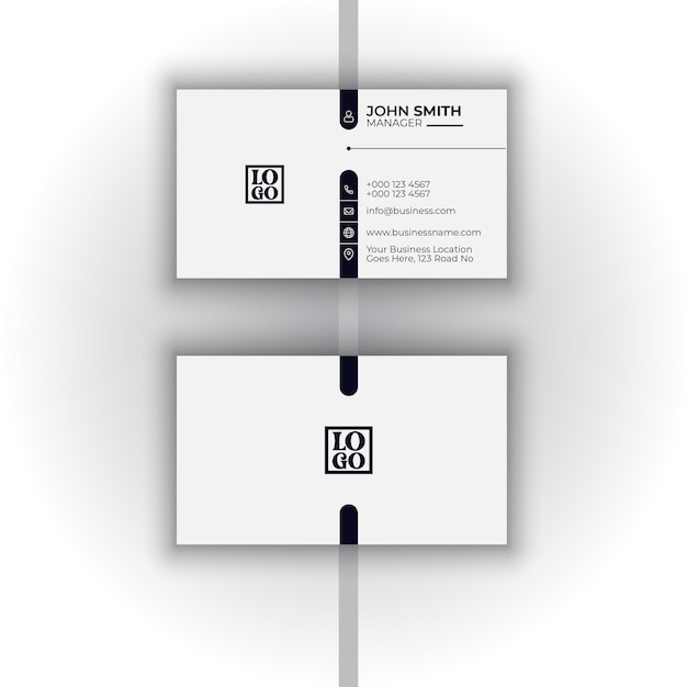 Minimal business card design template