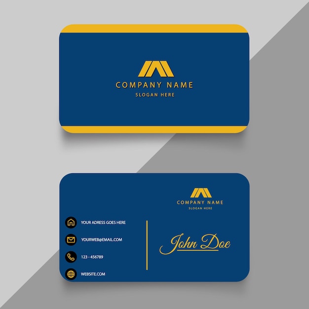 Minimal business card design template