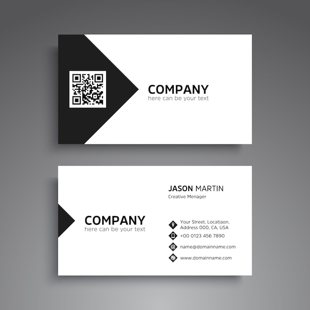 Minimal business card design