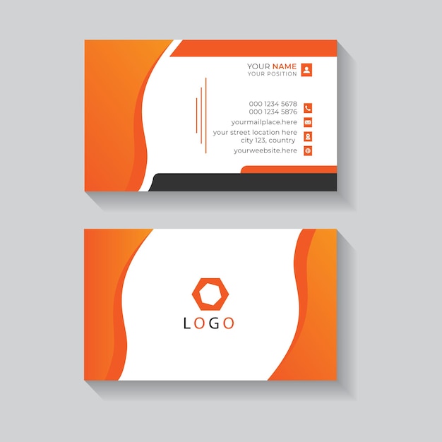 Vector minimal business card design