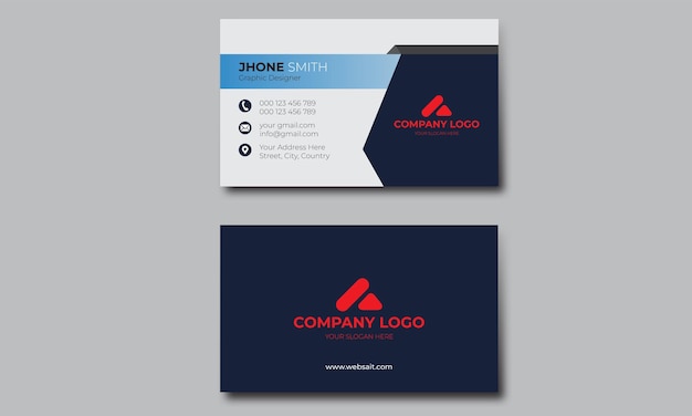 Vector minimal business card design