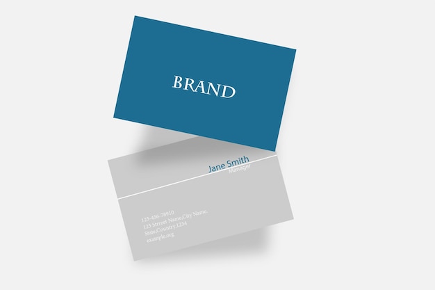 Minimal business card mockup