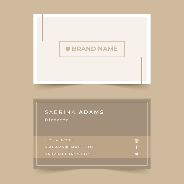 Vector minimal business card template collection