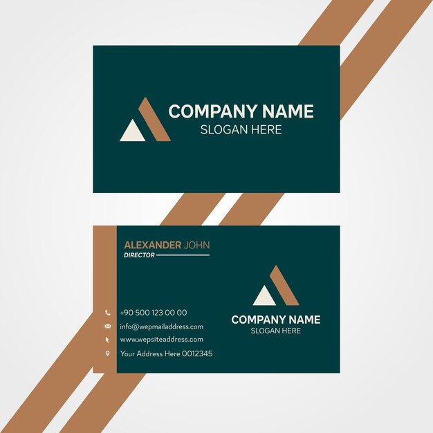 Minimal business card template design