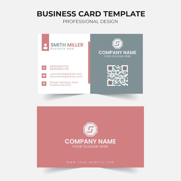 Vector minimal business card template