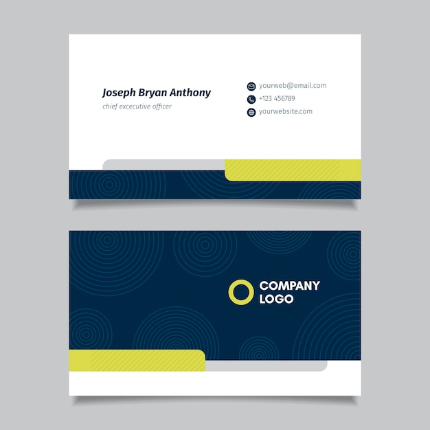 Vector minimal business card template