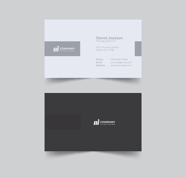 Minimal business card template