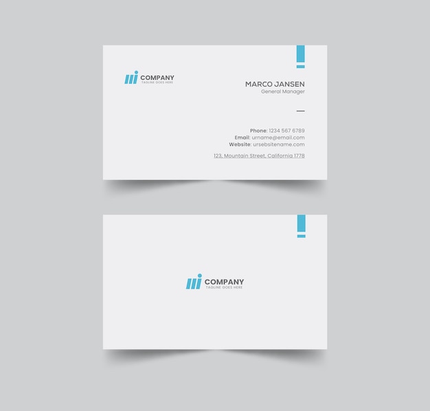 Minimal business card template