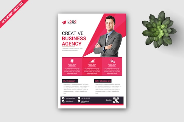Minimal business flyer template