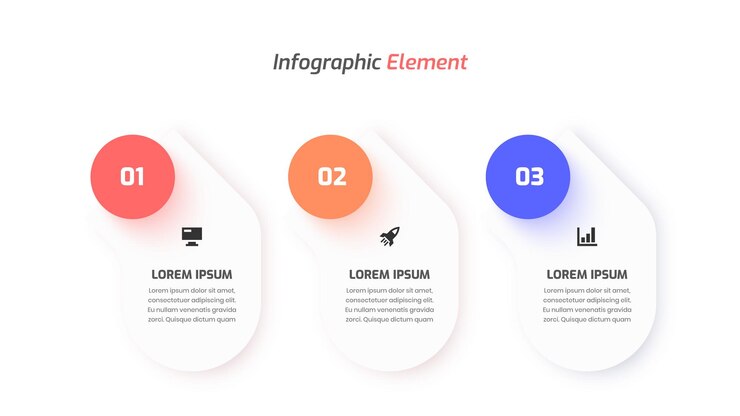 Vector minimal business infographic template design met abstracte labelpictogram en 3 nummer voor presentatie