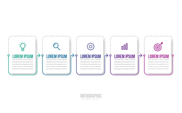 Minimal Business Infographics template