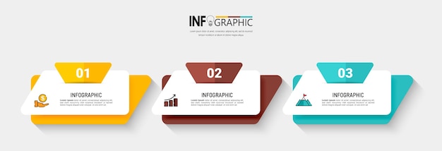 Modello minimo di infographics di affari