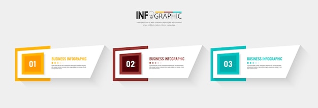 Modello minimo di infographics di affari