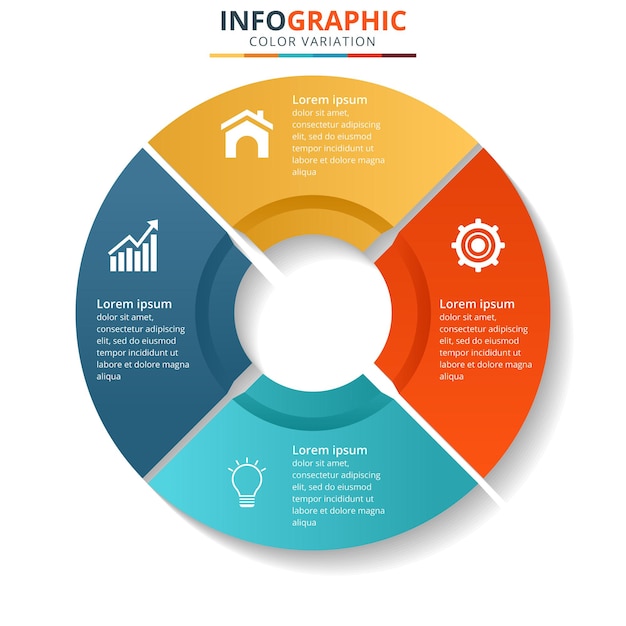 Minimal Business Infographics template. 