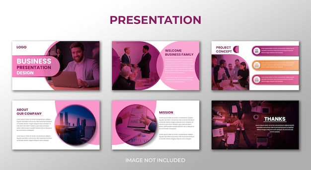 Vector minimal business presentation powerpoint presentation template premium vector