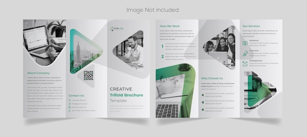 Minimal Business Tri-fold Brochure Design