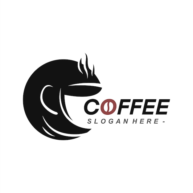 Minimal coffee logo template