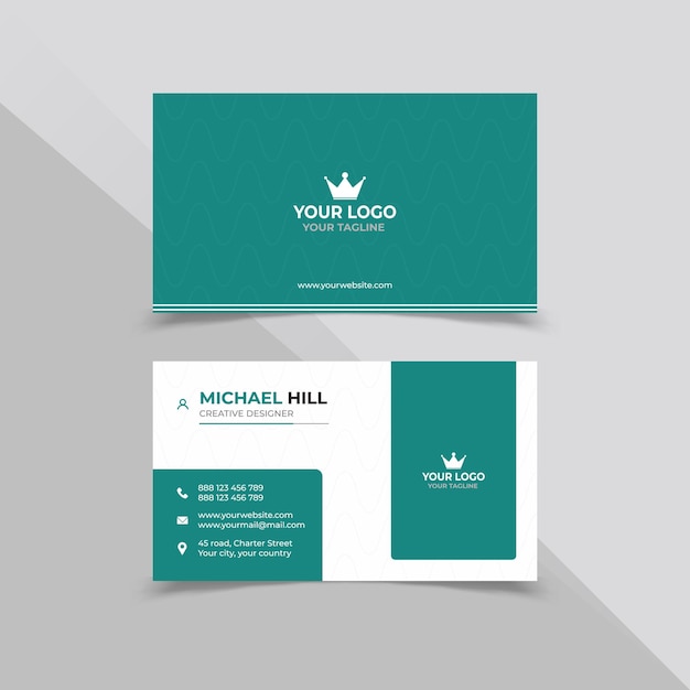 Minimal Company Business Card Design