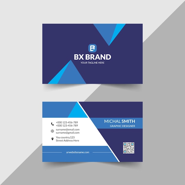 Minimal Corporate Business Card Design Template