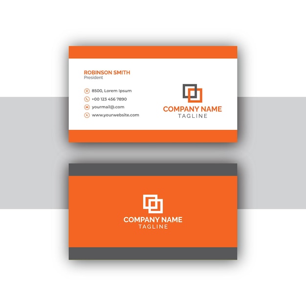 minimal corporate business card