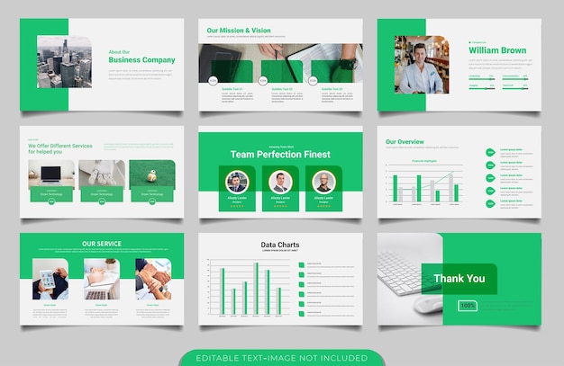 Minimal Corporate Business powerpoint presentation slide template design