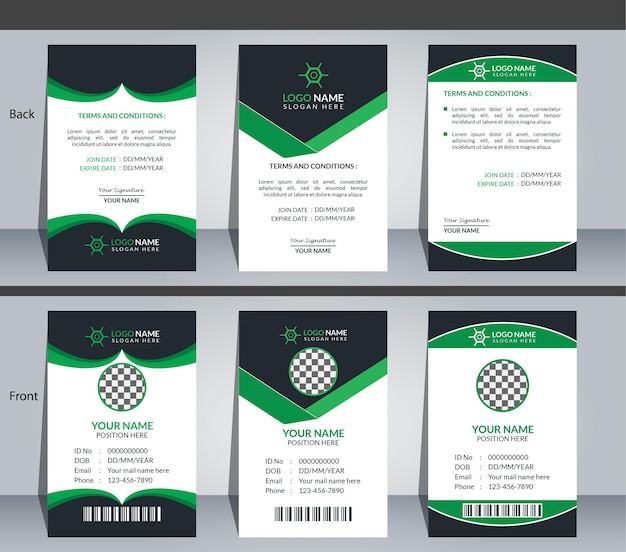 Minimal And Corporate ID Card Template